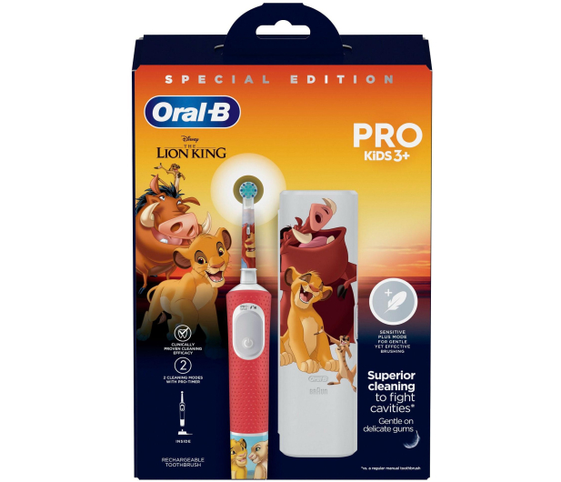 Oral-B PRO1 KIDS (LION KING) Z ETUI - 1366981 - zdjęcie 4